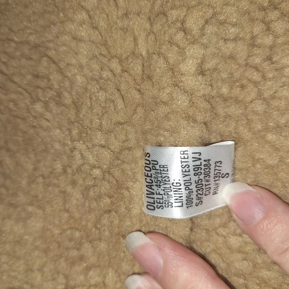 NWT /Olivaceous Tan Vest Open Front Design/ SMALL - Picture 7 of 12